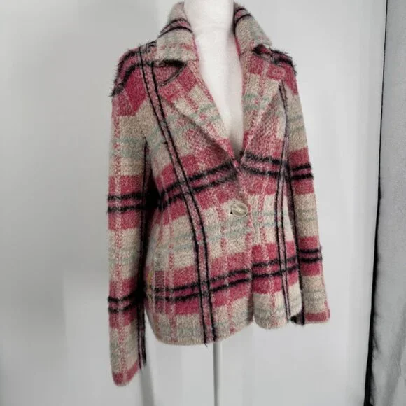 Anthropologie Maeve Aurelia Fuzzy Sweater Jacket Size S - Picture 4 of 15